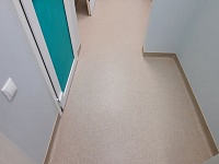 Укладка линолеума с заводом на стену - 140м2 